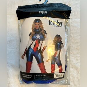 NWT Forplay Astonishing Allegiance Sexy Hero Costume XS/S